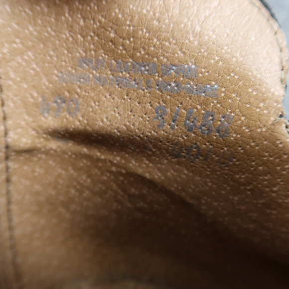 John Hardy Shoes Womens 8 Boots Leather Moto Biker Ankle Bootie Black Block Heel - Picture 12 of 13